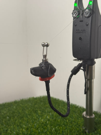 LED Powered Black Labrador Custom Carp Fishing Bobbins