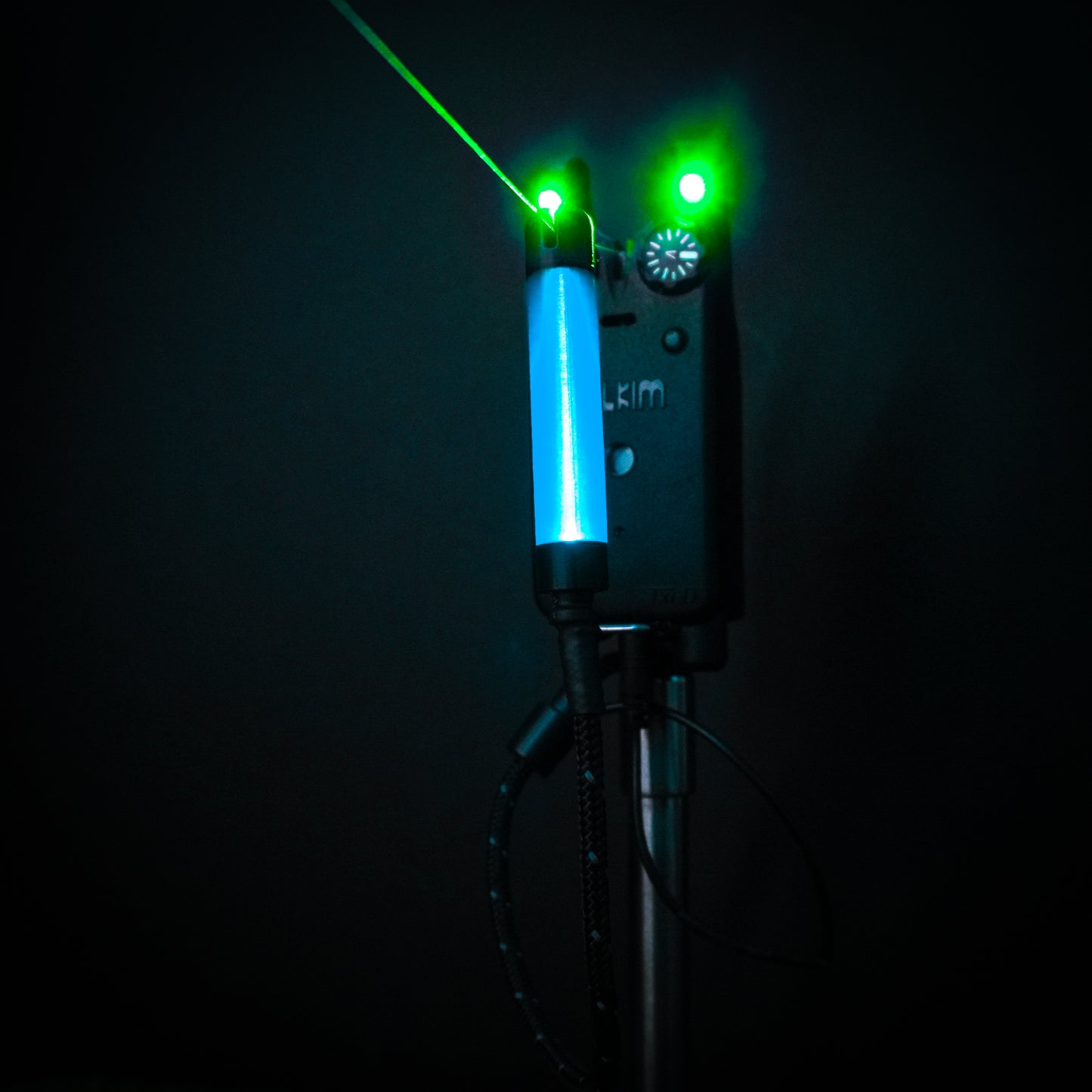 Blue GlowStickz LED Powered Custom Carp Fishing Bobbins