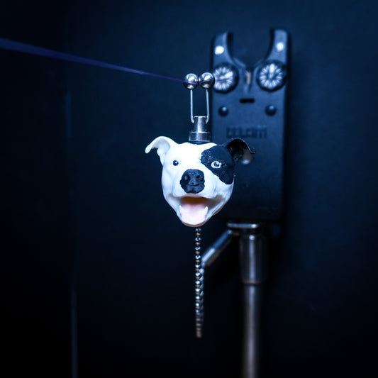 Staffy White Black Patch Carp Fishing Bobbin