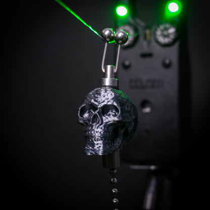Custom Titanium Effect Skull Carp Fishing Bobbins