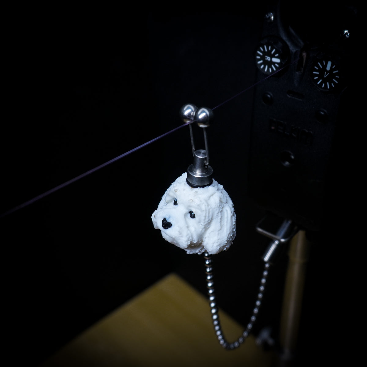 Custom White Cuban Havanese Carp Fishing Bobbin