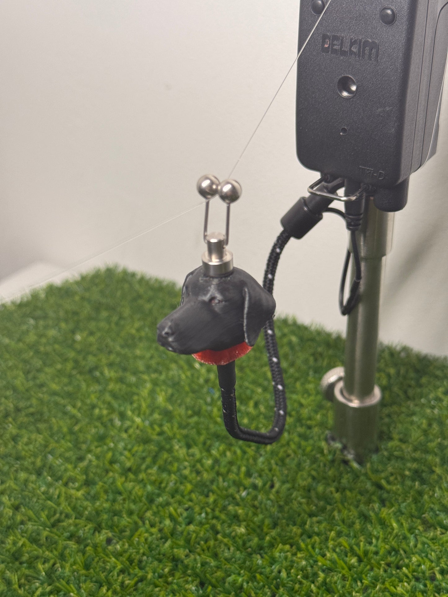 LED Powered Black Labrador Custom Carp Fishing Bobbins