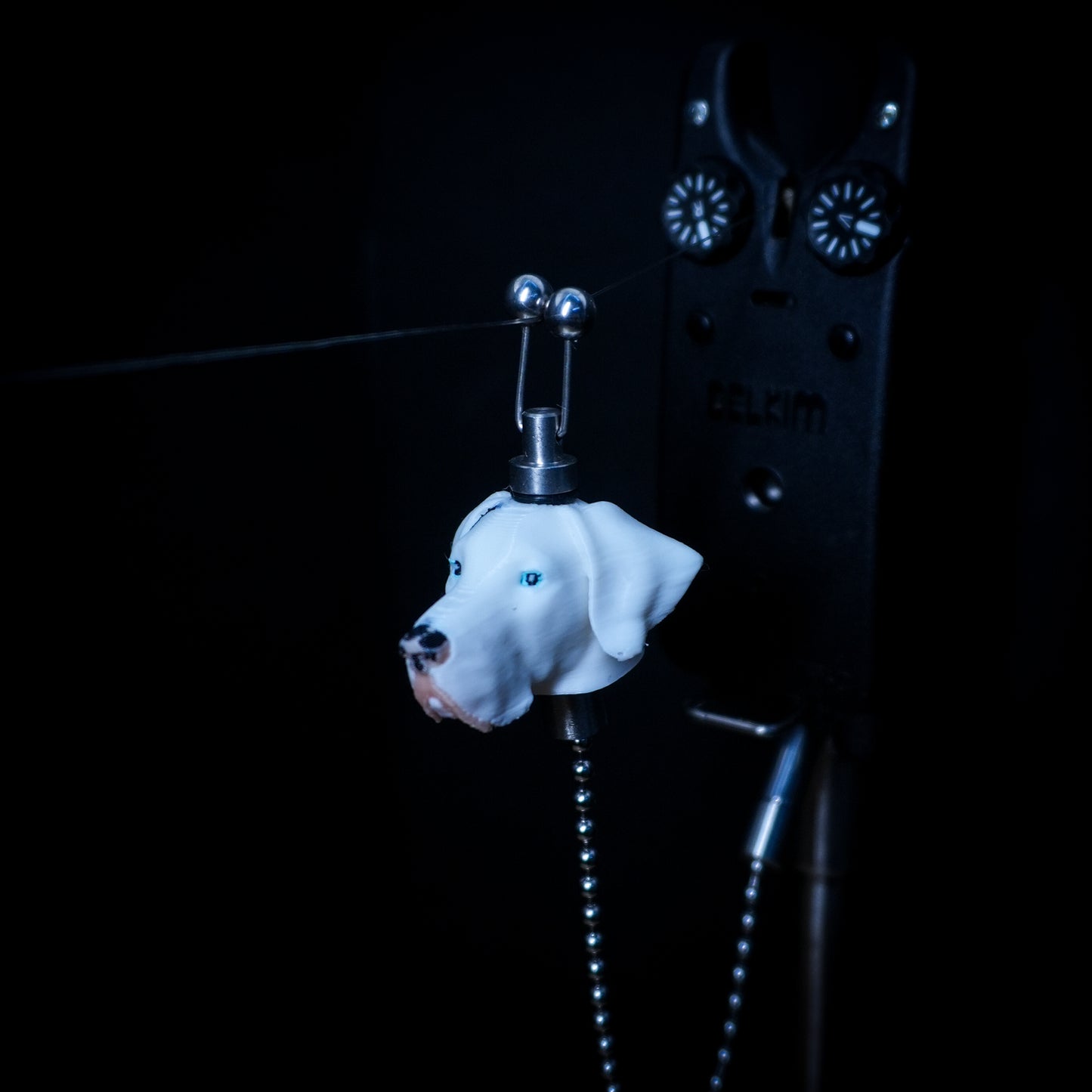 White Great Dane Custom Carp Fishing Bobbins