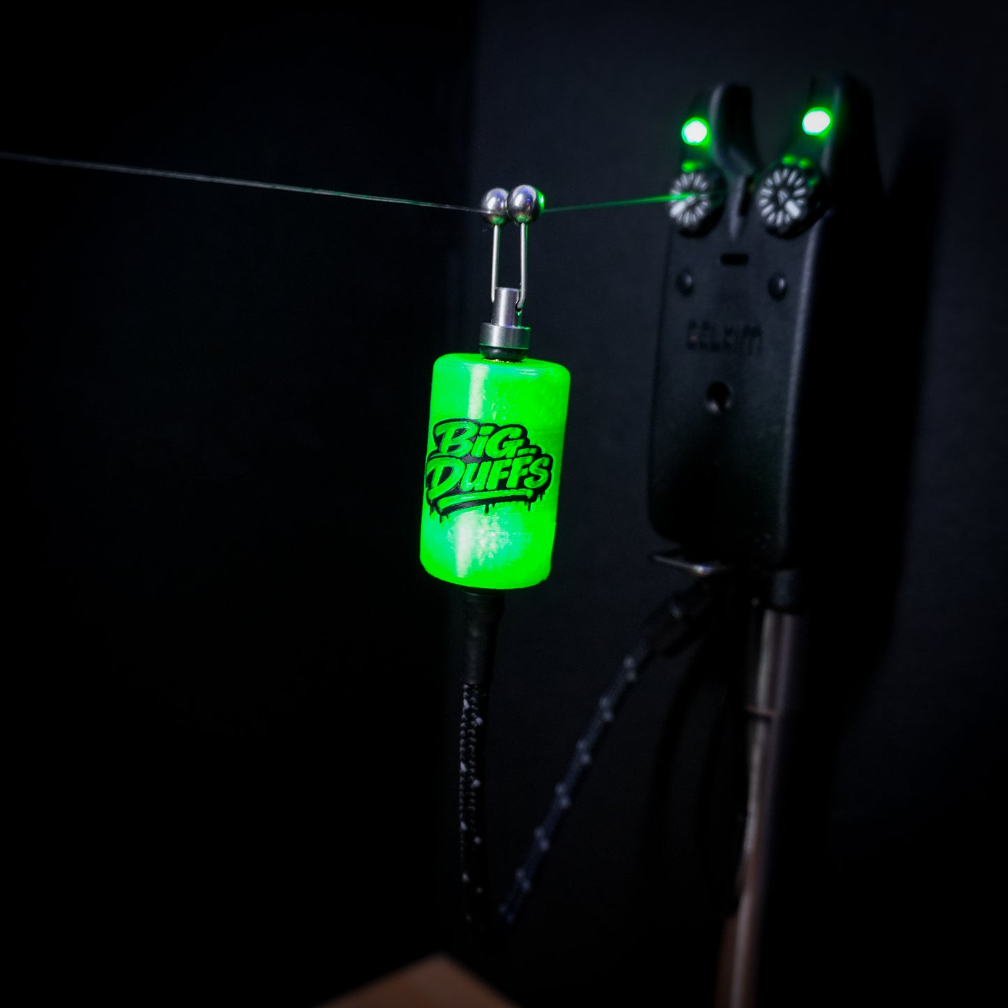 LED Illuminated Green & Black Big Duffs Collaboration Special Edition Bobbins