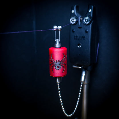 Custom Black Widow Spider Red Carp Fishing Bobbin