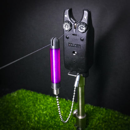 Tackletek Purple Stickz Carp Fishing Bobbins Metal Clips Bite Indicators