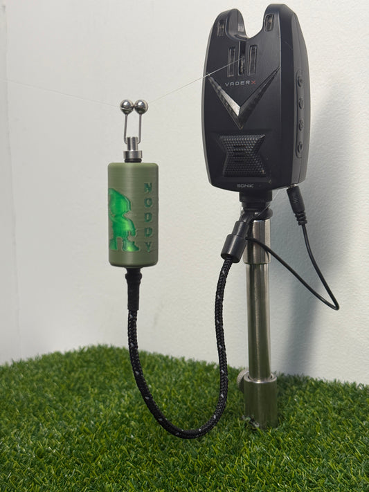 LED Powered Flashing Carpy Green Noddy Carp Fishing Bobbin