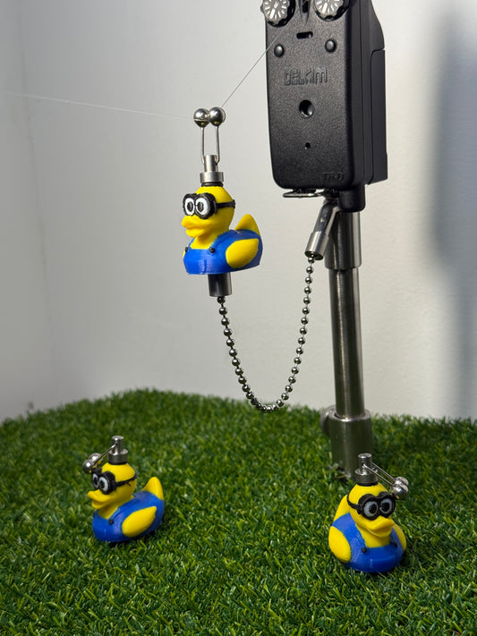 Custom Minion Rubber Ducks Carp Fishing Bobbins Metal Clips Bite Indicators