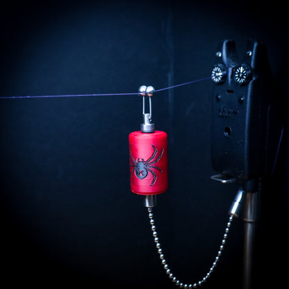 Custom Black Widow Spider Red Carp Fishing Bobbin