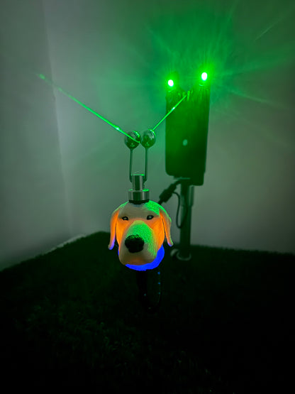 LED Powered Blonde Labrador Custom Carp Fishing Bobbins