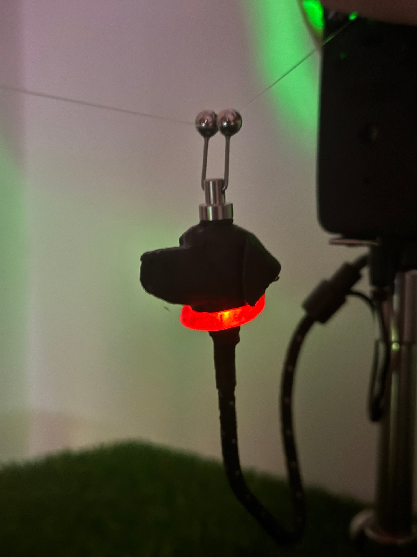 LED Powered Black Labrador Custom Carp Fishing Bobbins