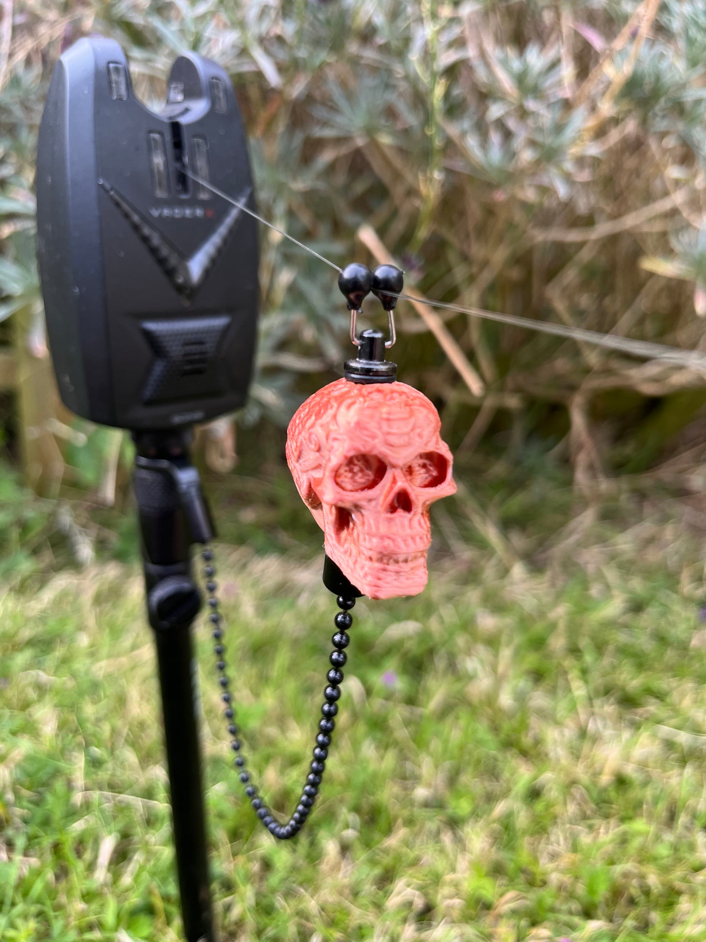 Custom Skull Carp Fishing Bobbins Metal Clips Bite Indicators