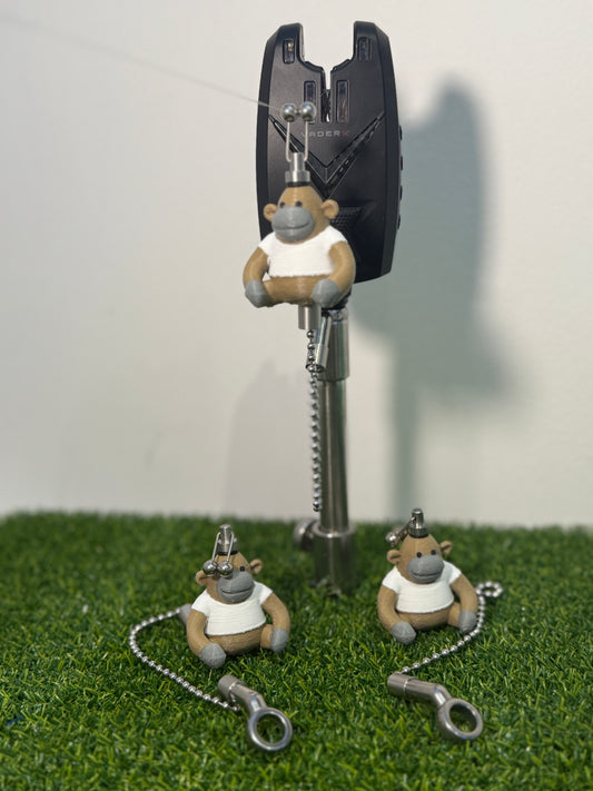 Custom PG TIps Monkey Carp Fishing Bobbins Stainless Steel Bite Indicators