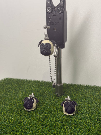 Custom Pug Carp Fishing Bobbins Metal Clips Bite Indicators