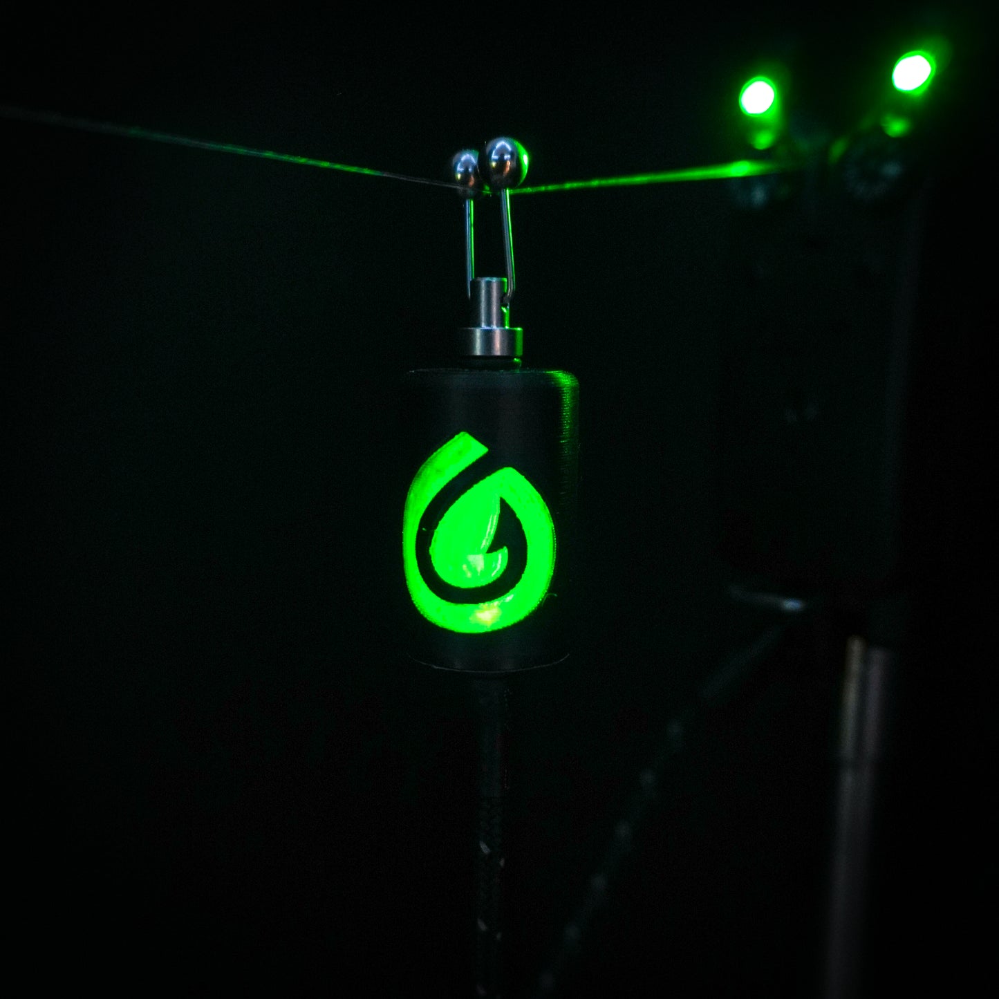 LED Illuminated Black & Green UK Angling Collaboration Special Edition Bobbins