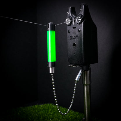 Tackletek Green Stickz Carp Fishing Bobbins Metal Clips Bite Indicators