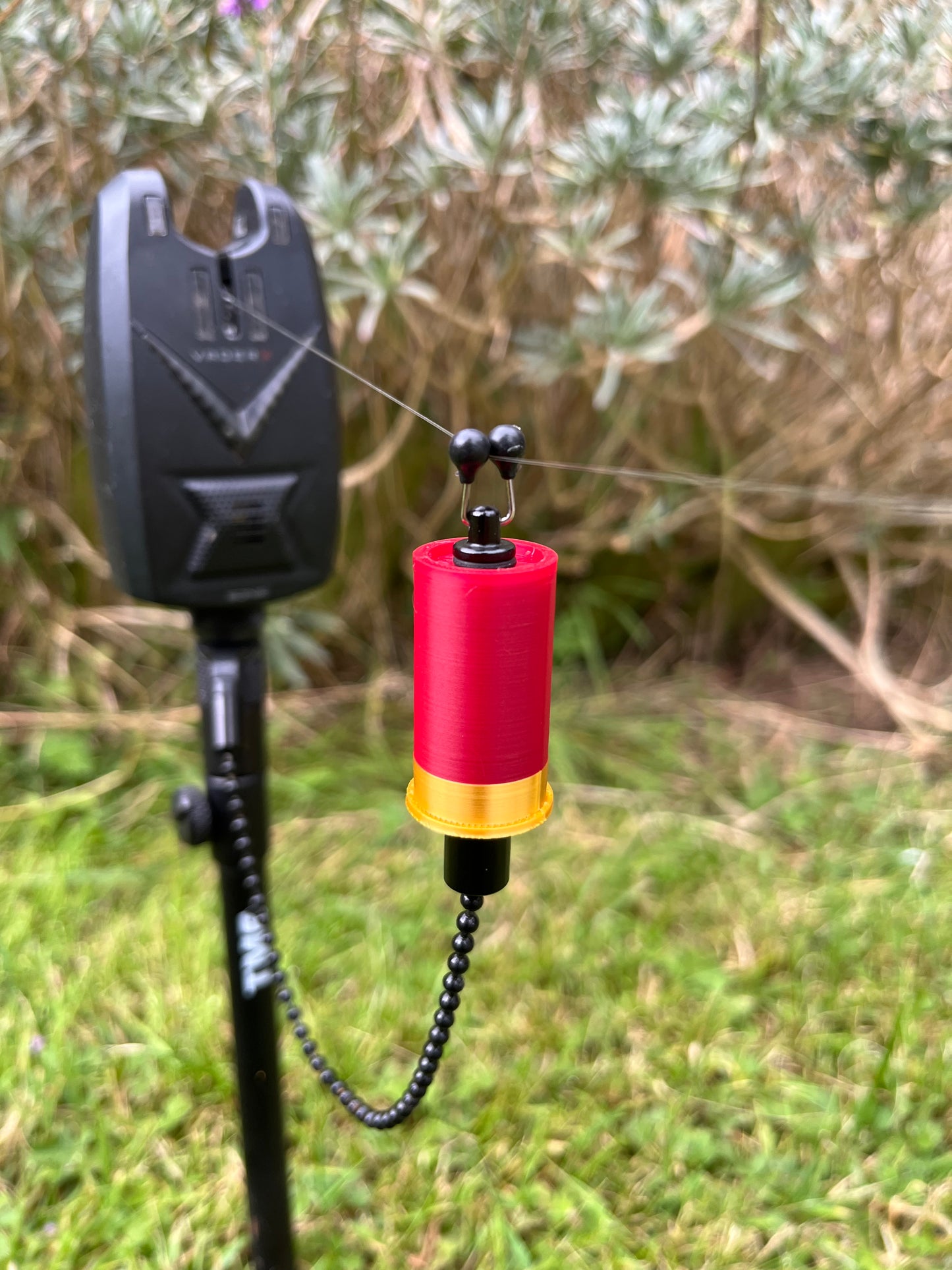 Custom Shotgun Shell Carp Fishing Bobbins Metal Clips Bite Indicators