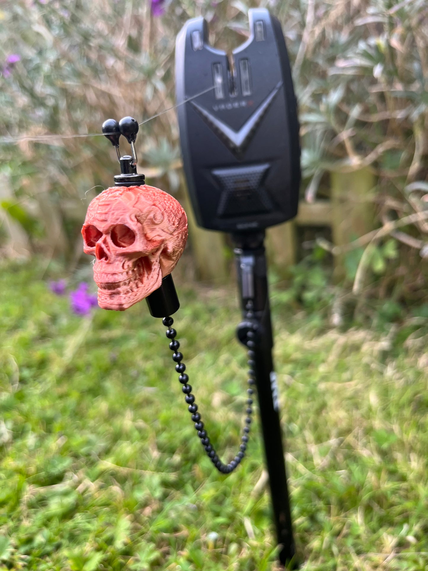 Custom Skull Carp Fishing Bobbins Metal Clips Bite Indicators