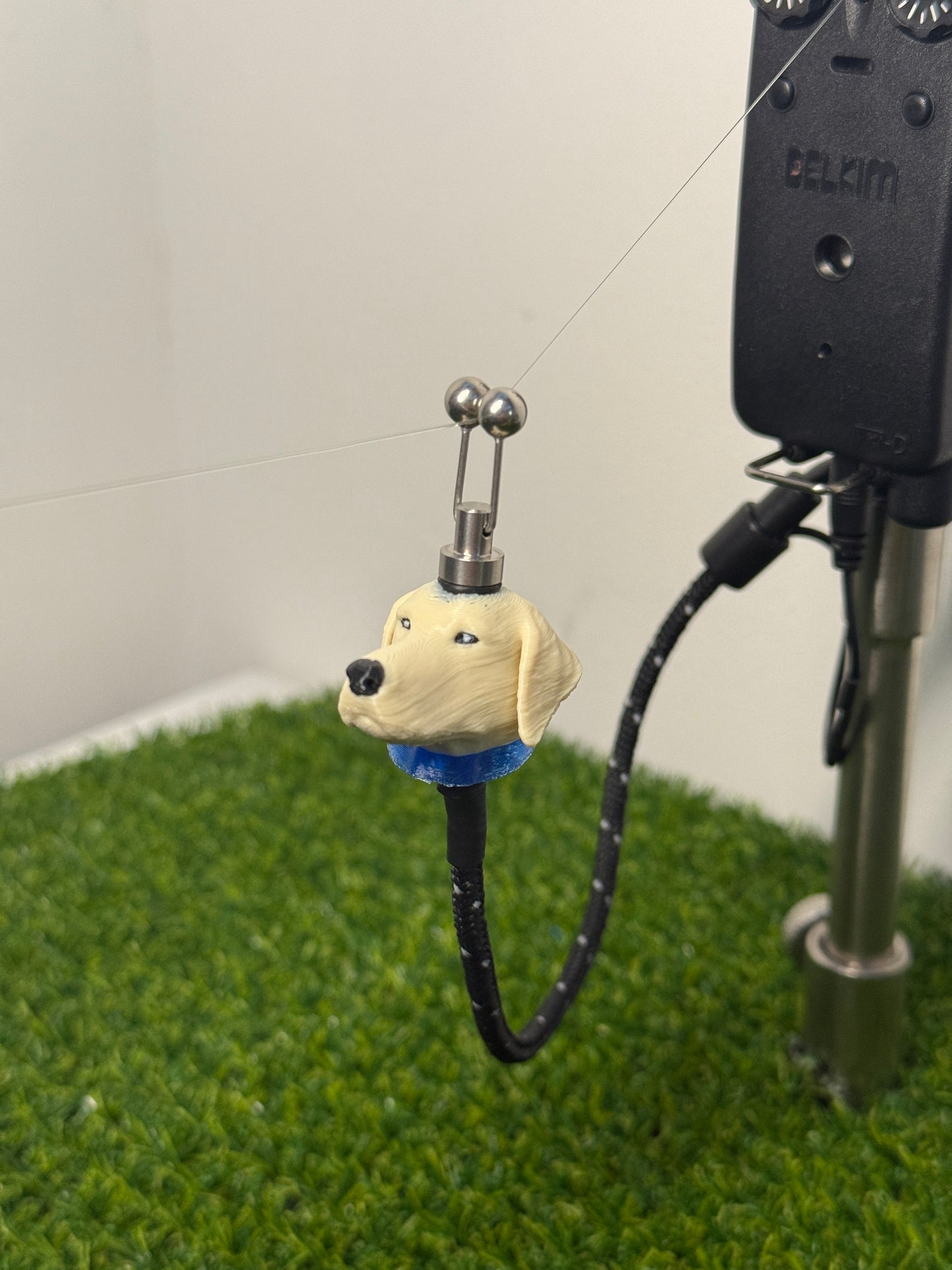 LED Powered Blonde Labrador Custom Carp Fishing Bobbins