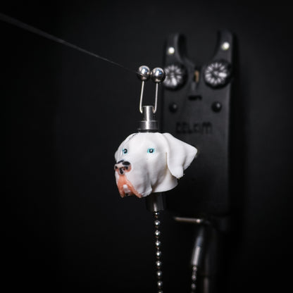 White Great Dane Custom Carp Fishing Bobbins