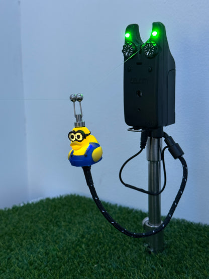 LED Powered Flashing Minion Rubber Ducky Carp Fishing Bobbins