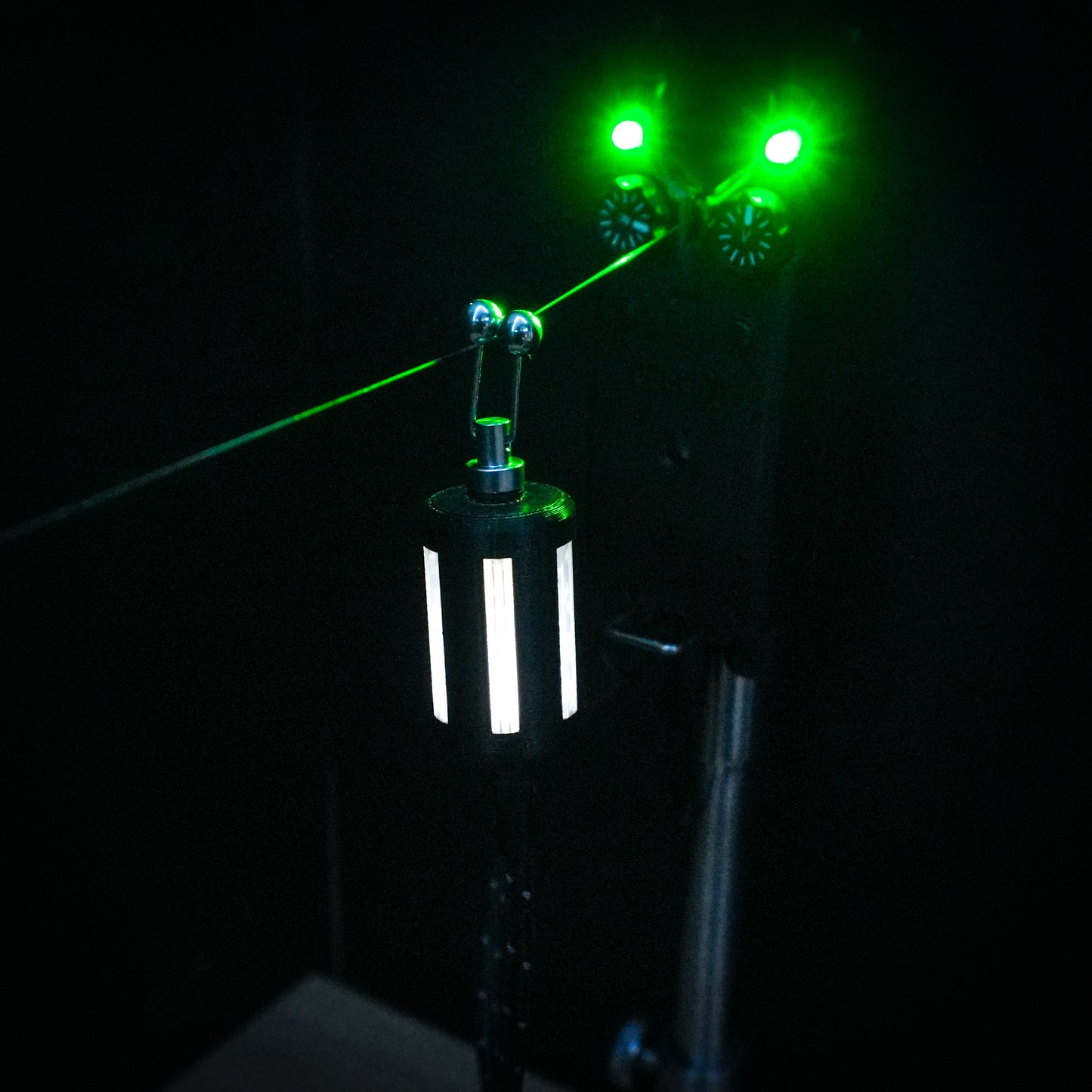White Lanternz LED Powered Custom Carp Fishing Bobbin