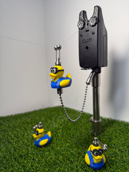 Custom Minion Rubber Ducks Carp Fishing Bobbins Metal Clips Bite Indicators