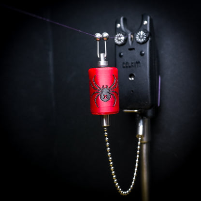 Custom Black Widow Spider Red Carp Fishing Bobbin