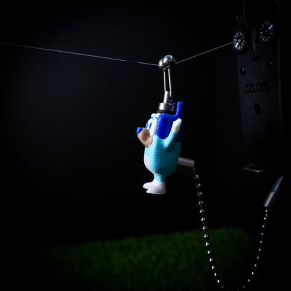 Custom Bluey Carp Fishing Bobbins Metal Clips Bite Indicators