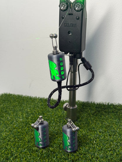 LED Powered Flashing V2 Titanium Effect Noddy Carp Fishing Bobbins