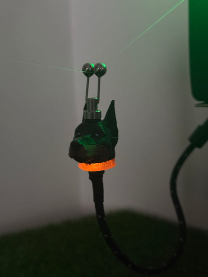 LED Powered Doberman Custom Carp Fishing Bobbins
