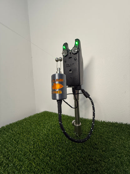 Limited Edition LED Powered Flashing Titanium Effect Bream King Carp Fishing Bobbins