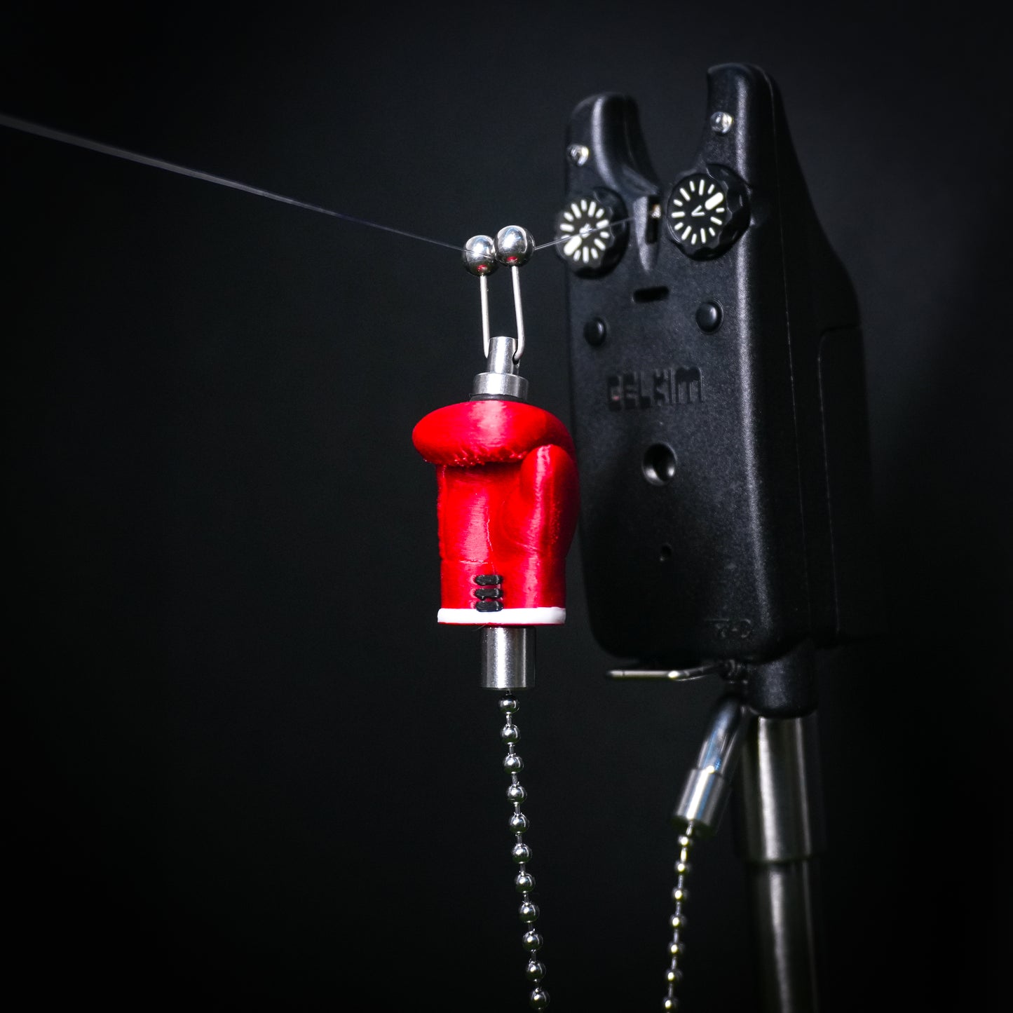 Custom Boxing Glove Carp Fishing Bobbins Metal Clips Bite Indicators