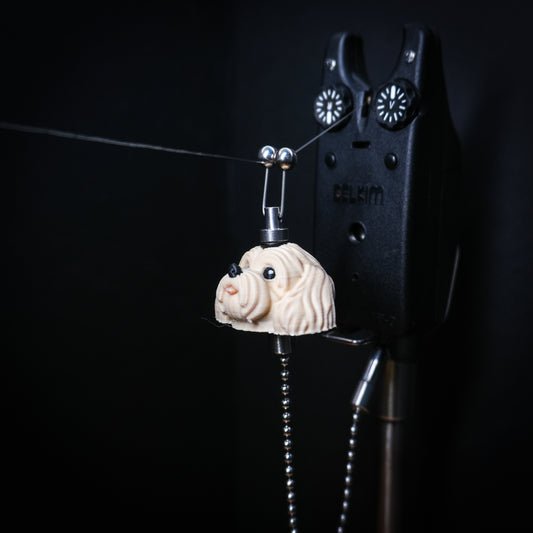 Maltipoo Dog Carp Fishing Bobbins Metal Clips Bite Indicators