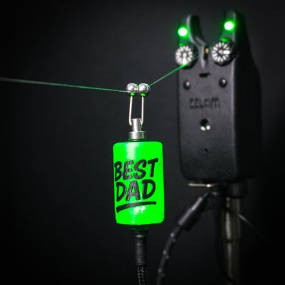LED Powered Best Dad Custom Carp Fishing Bobbins