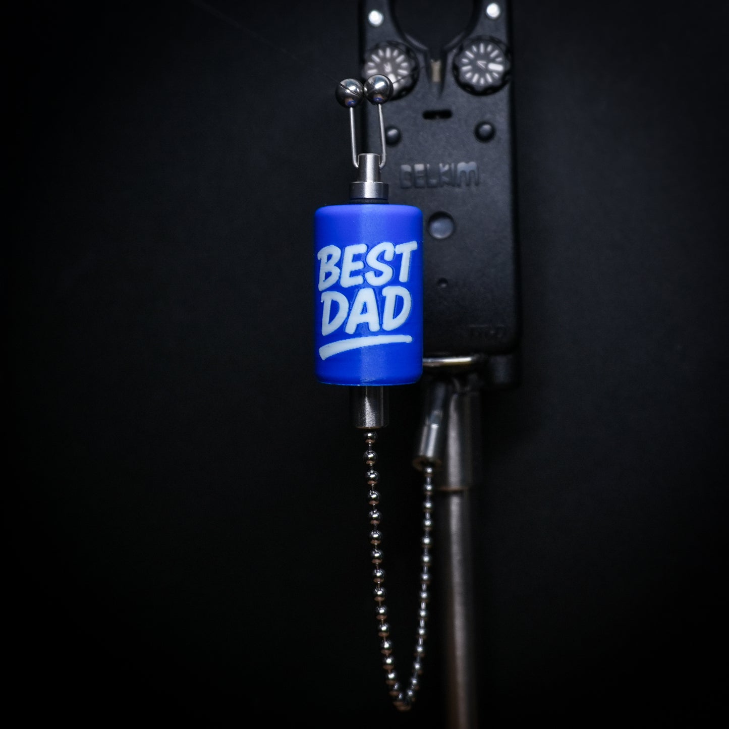Custom Best Dad Blue Carp Stainless Steel Carp Fishing Bobbins