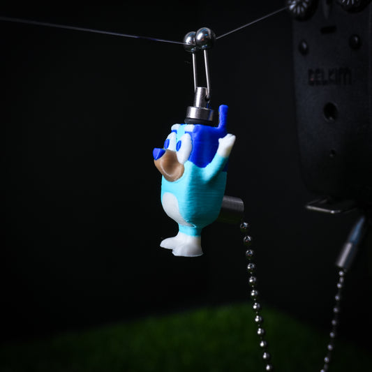 Custom Bluey Carp Fishing Bobbins Metal Clips Bite Indicators