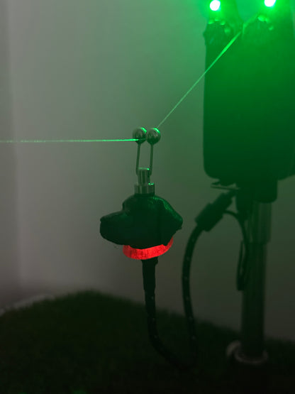 LED Powered Black Labrador Custom Carp Fishing Bobbins
