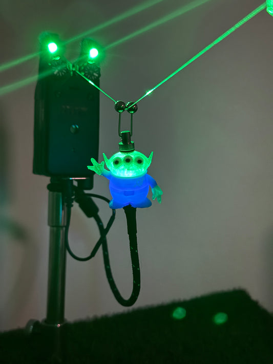 LED Powered Flashing Alien Carp Fishing Bobbins
