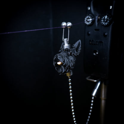 Custom Black Scottie Carp Fishing Bobbin