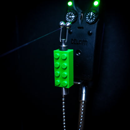 Custom Green Mini Brick Carp Fishing Bobbin