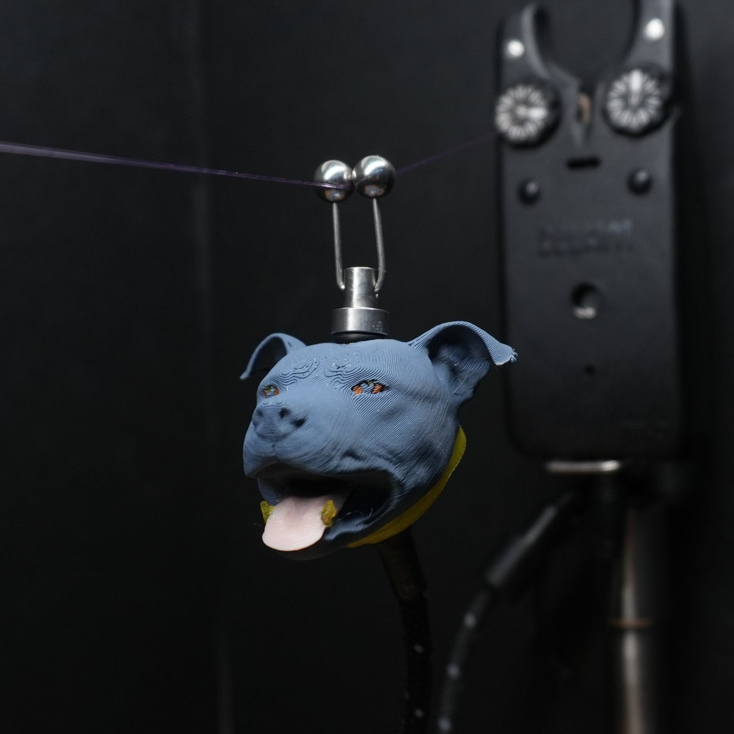 LED Powered Blue Staffy Custom Carp Fishing Bobbin