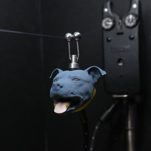 LED Powered Blue Staffy Custom Carp Fishing Bobbin