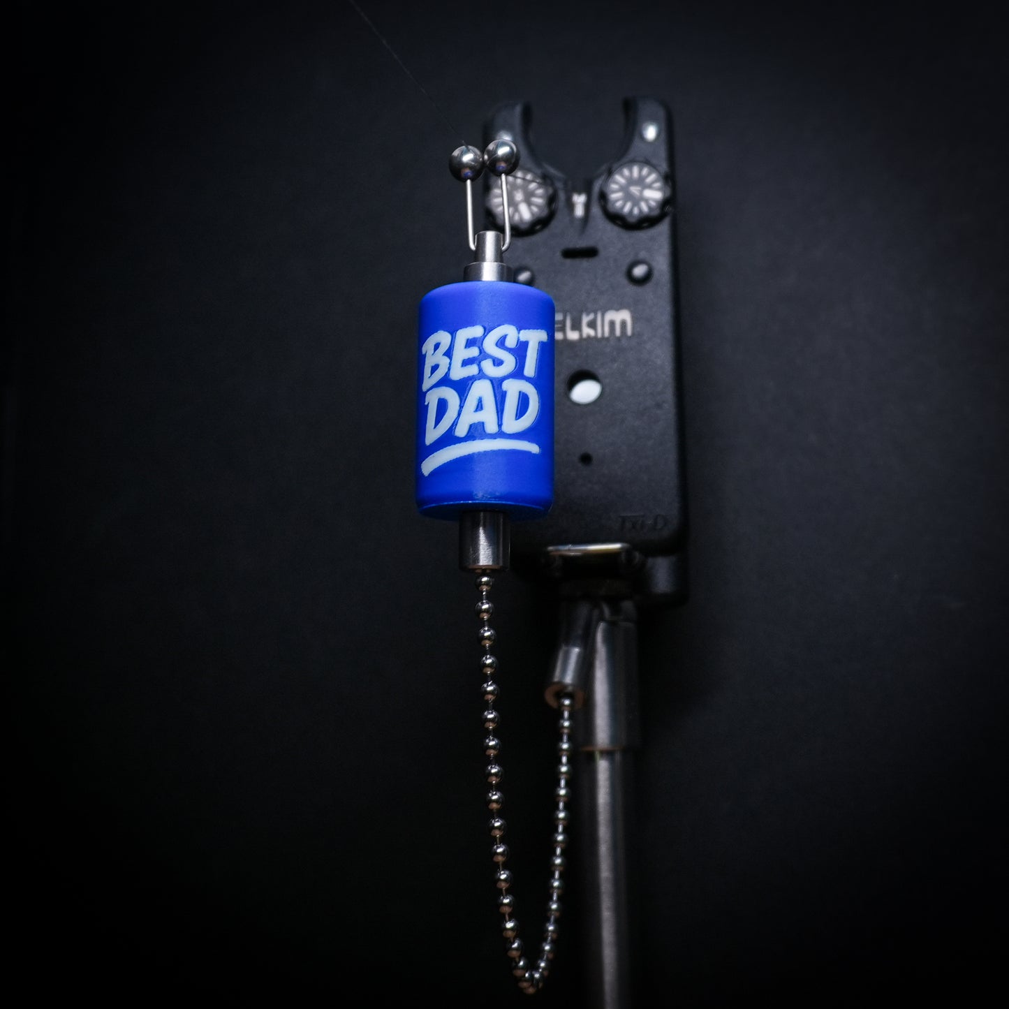Custom Best Dad Blue Carp Stainless Steel Carp Fishing Bobbins