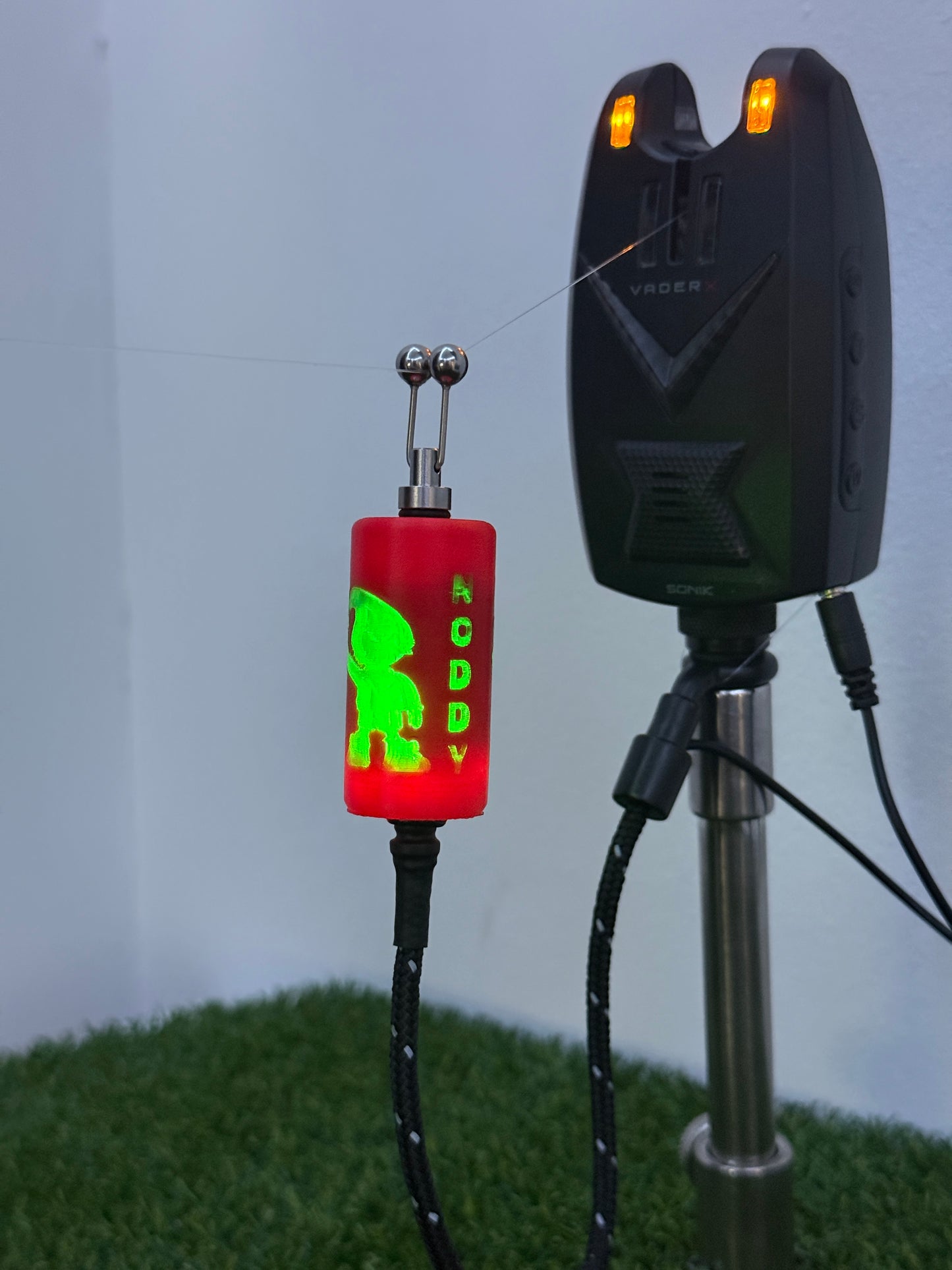LED Powered Flashing Red Noddy Carp Fishing Bobbins