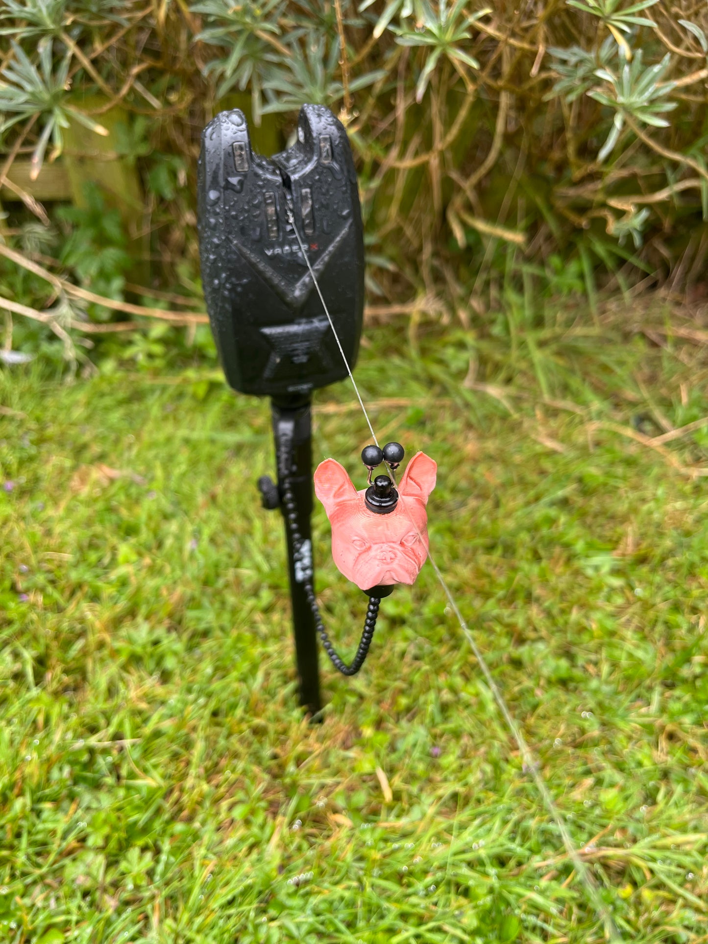 Custom French Bulldog Carp Fishing Bobbins Metal Clips Bite Indicators