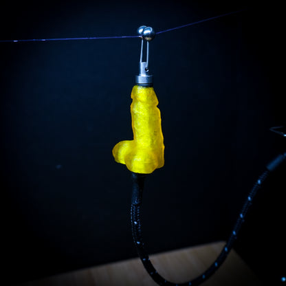 LED Powered Yellow Knobbin Custom Carp Fishing Bobbin