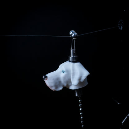 White Great Dane Custom Carp Fishing Bobbins