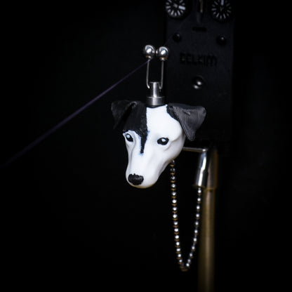 Jack Russell Black and White Carp Fishing Bobbin