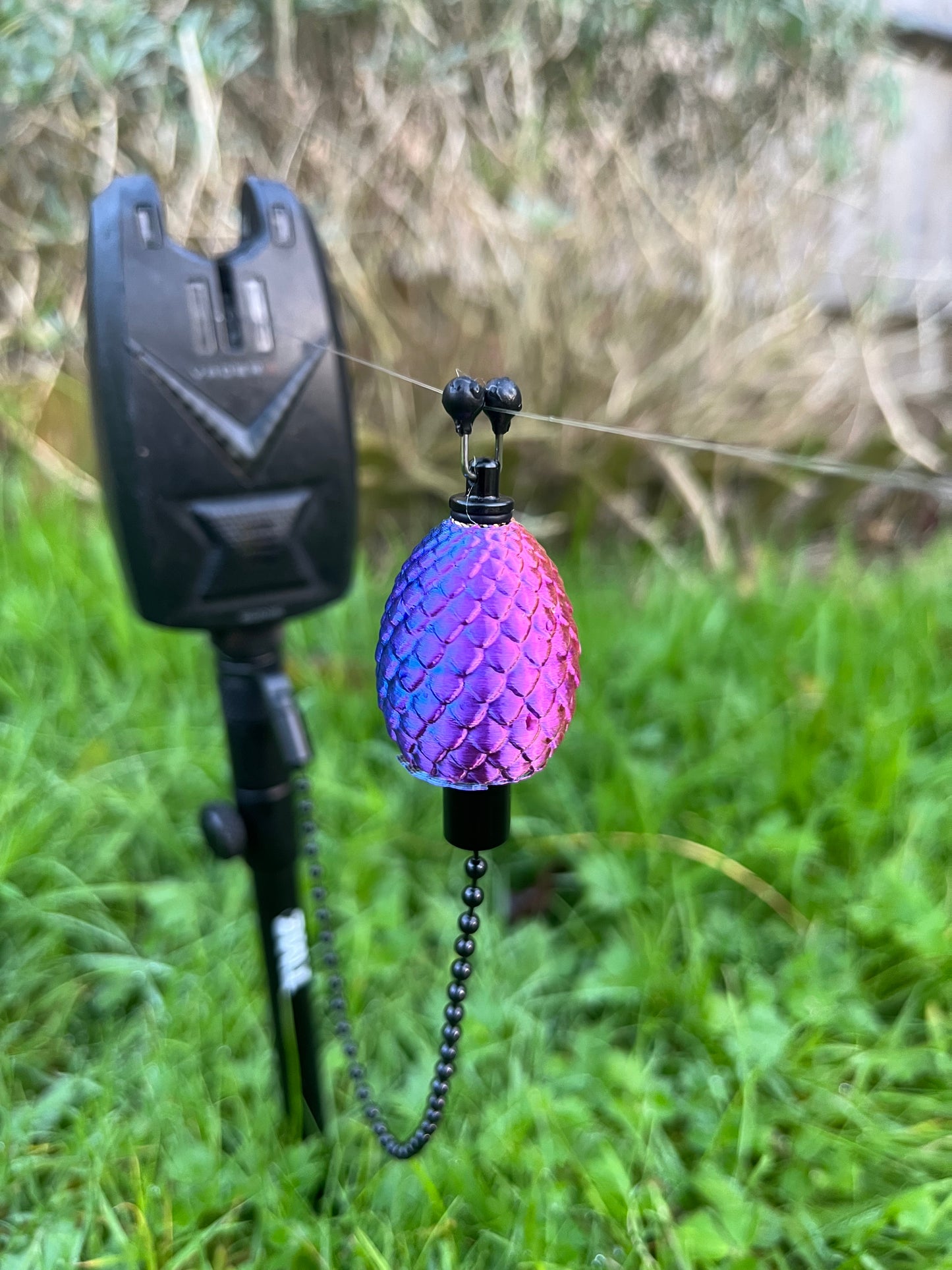 Custom Dragon Egg Carp Fishing Bobbins Metal Clips Bite Indicators